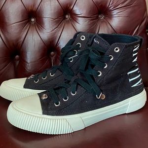 All Saints high tops sneakers shoes Sz 39 8.5